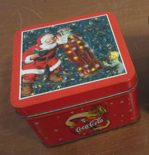 Lata Con Vela Coca Cola Navidad Decada 1990 Vela Usada