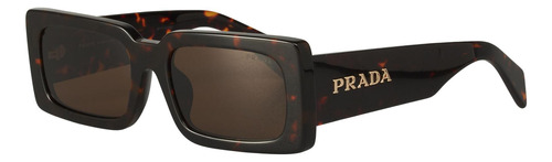 Prada Spr A07s 16n-5y1 Square Shape Tortoise Gold