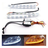 Tiras Led Tipo Cristal, Luz Blanca Drl Y Secuencial A [u]