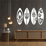 Cuadro Madera Moderno Calado Decorativo Mdf Tablas De Surf 