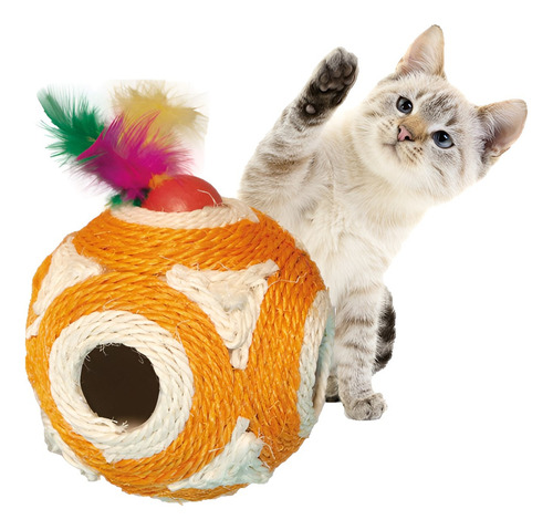 Juguete Interactivo Para Gatos Pelota Rascador Roro Juego Pelota Gato Mascotas 