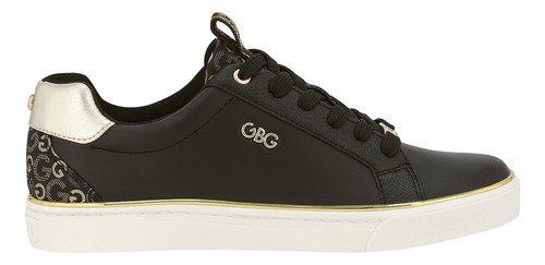 Tenis Para Mujer Gbg Negro Oro Ggaurelien-n