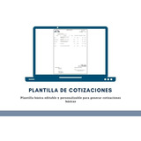 Plantilla Personalizable De Cotizaciones En Excel.