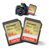 Kit Fotógrafo 2 Cartões Sandisk Extreme 170 Mb/s 64 Gb