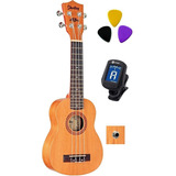 Ukulele Elétrico Shelby Soprano Com Afinador E Palhetas