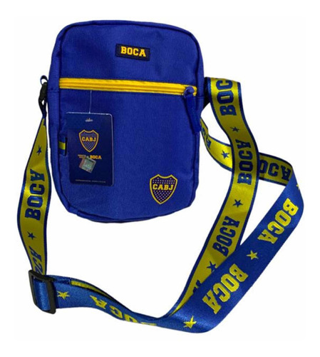 Morral Tipo Bandolera Boca Fútbol Licencia Oficial + Unicos