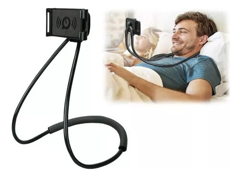 Soporte Celular Colgante Sujetador Cuello Flexible