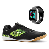 Kit Chuteira Tênis Futsal  + Relógio Inteligente Celular