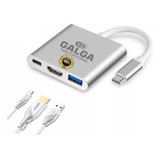 Adaptador Para Macbook Air Pro Hdmi 4k Usb C Samsung Dex