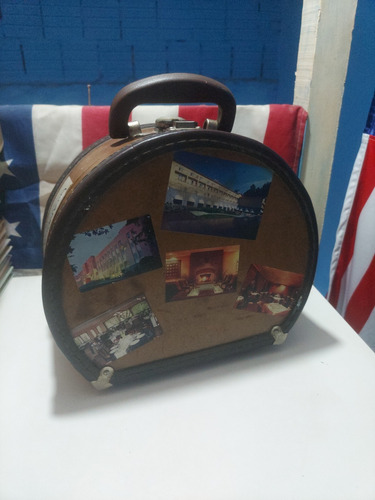 Antiga Bolsa Maleta Para Chapéu 