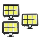 Packx3 Luminaria Solar Led Focos Solares Potentes Foco Solar