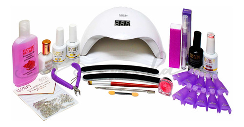 Kit De Esmaltado Permanente Completo + Lámpara 48 Watts #03