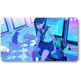 Mousepad Xl 58x30cm Cod.438 Chica Anime Retro Wave