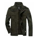 Chaquetas Estilo Militar Chamarra Abrigos Hombre Cremallera