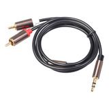 Cable De Audio De 3,5 Mm A 2rca Para Amplificadores De Audio