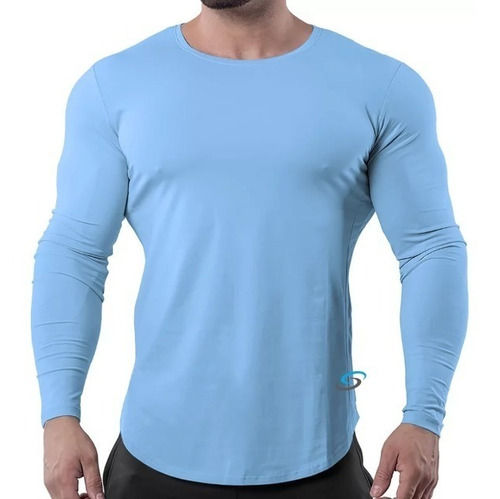 Playera Licra Deportiva Gym Casual Moda Manga Larga 412 Gyk