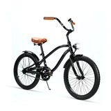 Bicicleta Urbana Rocket R20 De Aluminio Negro Turbo Tamaño Del Cuadro 110cm-130cm