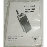 Manual Español Two Way Radios Yaesu Ftc-2003 Original 