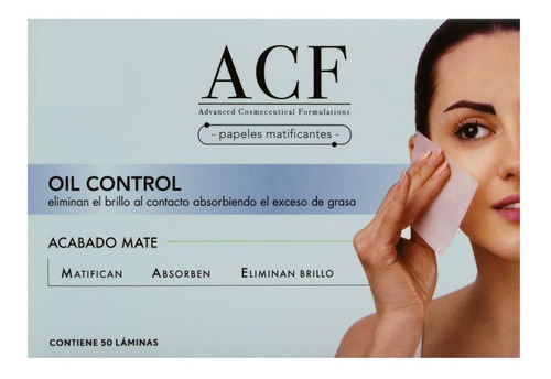 Acf Oil Control Papel Matificante Facial Elimina El Brillo 