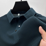 Camisa Polo Holgada De Manga Corta Para Hombre