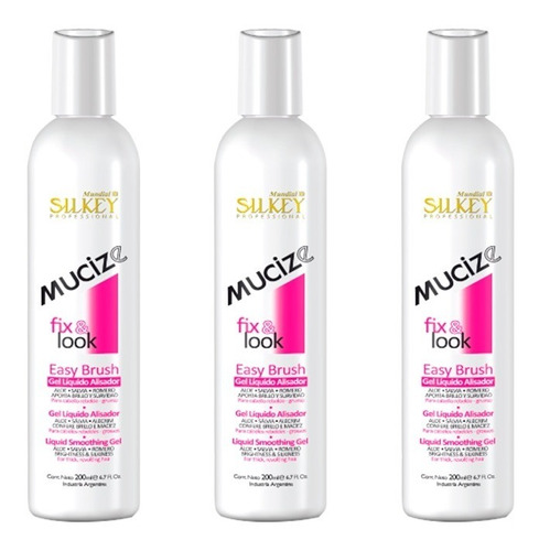 3 Gel Alisador Extremo Easy Brush Mucize Fix & Look Silkey