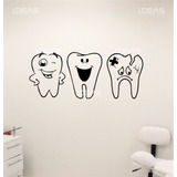 Vinilos Decorativos Muelas Caries Cepillo Dental Cepillo