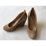 Aldo Tacones Altos De Plataforma Gamuza Beige