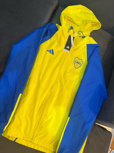 Campera adidas Boca Juniors Impermeable 