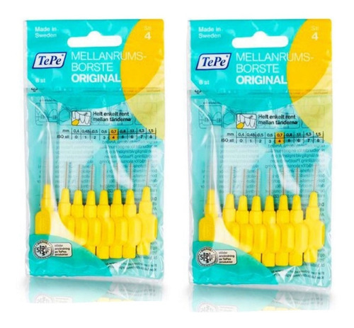 Escova Interdental Tepe 0.7mm Tamanho 4 Macias 16 Unidades