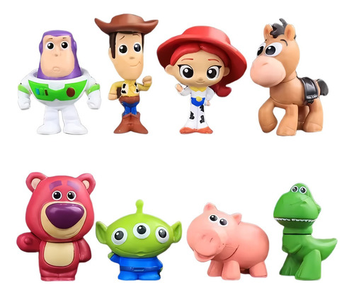 Set De 8 Figuritas Toy Story / Figuras De Accion / X8