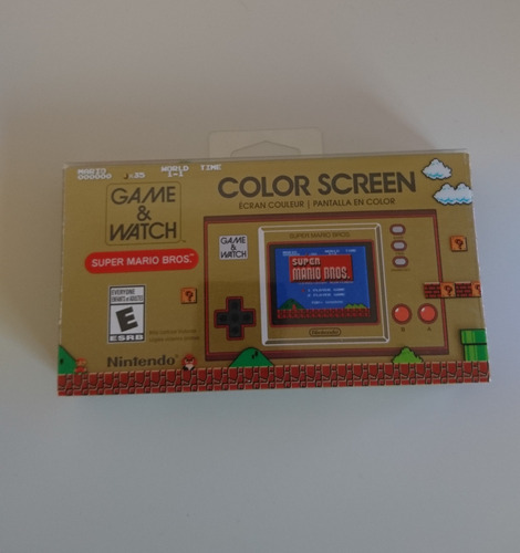 Nintendo Game & Watch Super Mario Bros. Color Rojo Y Dorado