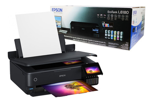Impressora Multifuncional Fotográfica Epson Ecotank L8180 A3