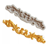 Molde De Silicón Fondant Pasta Resina Ornamento Aplicación V