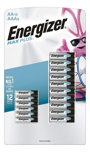 Pilas Alcalinas Pack 10 Aa Y 6 Aaa Energizer 980021468 Sms