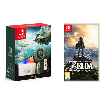 Nintendo Switch Oled The Legend Ofzelda Y Juego Zelda Breath Color Blanco | Envío gratis