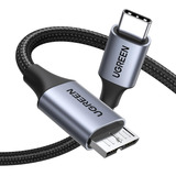 Cable Micro B A Usb-c 3.1 Disco Duro Externo 10 Gbps 1 Metro