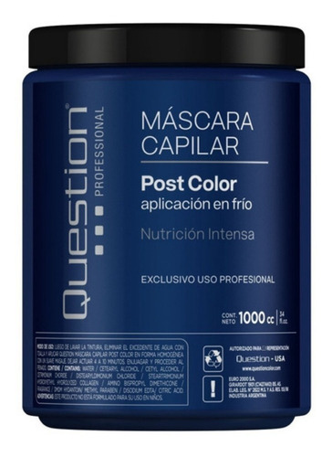 Mascara Capilar Post Color Question Super Acida X 1kg