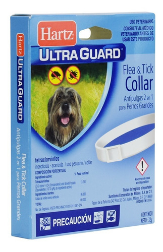 Hartz Collar Antipulgas Perro Gde 2 En 1 Dura Hasta 7 Meses 