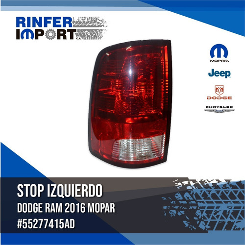 Stop Izquierdo Dodge Ram 2016-2018 Mopar Foto 2
