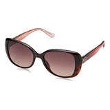 Guess Gafas De Sol Cuadradas Gu7554 Para Mujer, Havana Y [u]