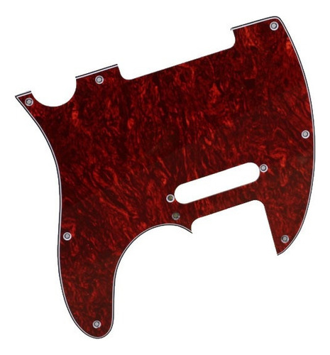 Golpeador De 3 Capas 8 Agujero For Telecaster Guitar Red