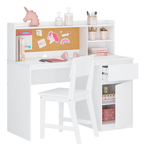 Utex Escritorio De Estudio Para Ninos Con Silla, Juegos De E