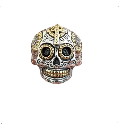 Anillo De Hombre Plata S925 Skull Calavera Moda 2019