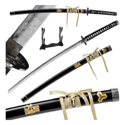 Kill Bill Hattori Hanzo Totem Hoja Katana De Samurai Japonesa Acero Espada Decorativa , Madera Base