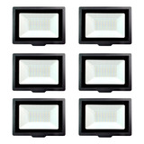 Combo X6 Reflectores Led Exterior Candela 20w Luz Cálida 