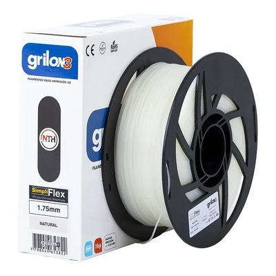 Filamento 3D Flexible TPU Grilon3 Simpliflex 1.75mm 1kg Natural | Envío gratis