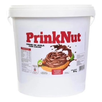 Chocolate Para Recheio Creme De Avelã Cacau Prinknut De 3kg | Parcelamento sem juros