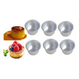 Moldes Flan Muffins Gelatins Cup Cakes 24pz Aluminio Flanera