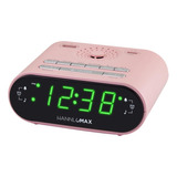 Hannlomax Hx-158cr Radio Despertador, Radio Fm, Pantalla Led