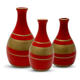 Vasos Cerâmica Clássico 3 Unidades